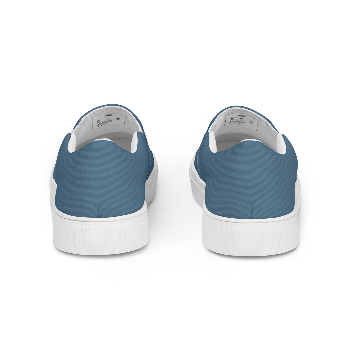 Indigo Blue Men’s Slip-On Canvas Shoes to Match Our Vintage & Retro Collections Hooded Sweatshirts!