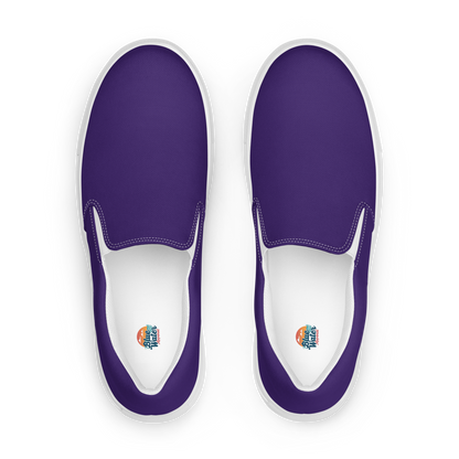 Team Purple Men’s Slip-On Canvas Shoes to Match Our Retro Collection T-Shirts!