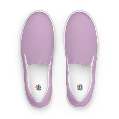 Lilac Men’s Slip-On Canvas Shoes to Match Our Retro Collection T-Shirts!