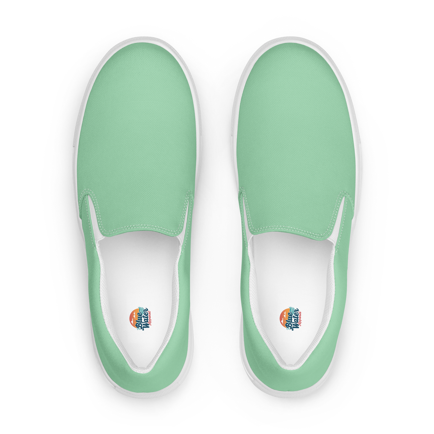 Mint Men’s Slip-On Canvas Shoes to Match Our Retro Collection T-Shirts!