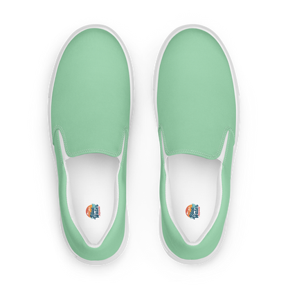 Mint Men’s Slip-On Canvas Shoes to Match Our Retro Collection T-Shirts!