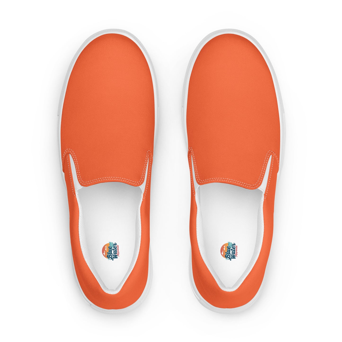 Orange Men’s Slip-On Canvas Shoes to Match Our Vintage Collection T-Shirts!