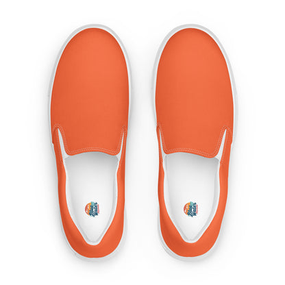 Orange Men’s Slip-On Canvas Shoes to Match Our Vintage Collection T-Shirts!
