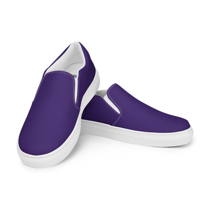 Team Purple Men’s Slip-On Canvas Shoes to Match Our Retro Collection T-Shirts!
