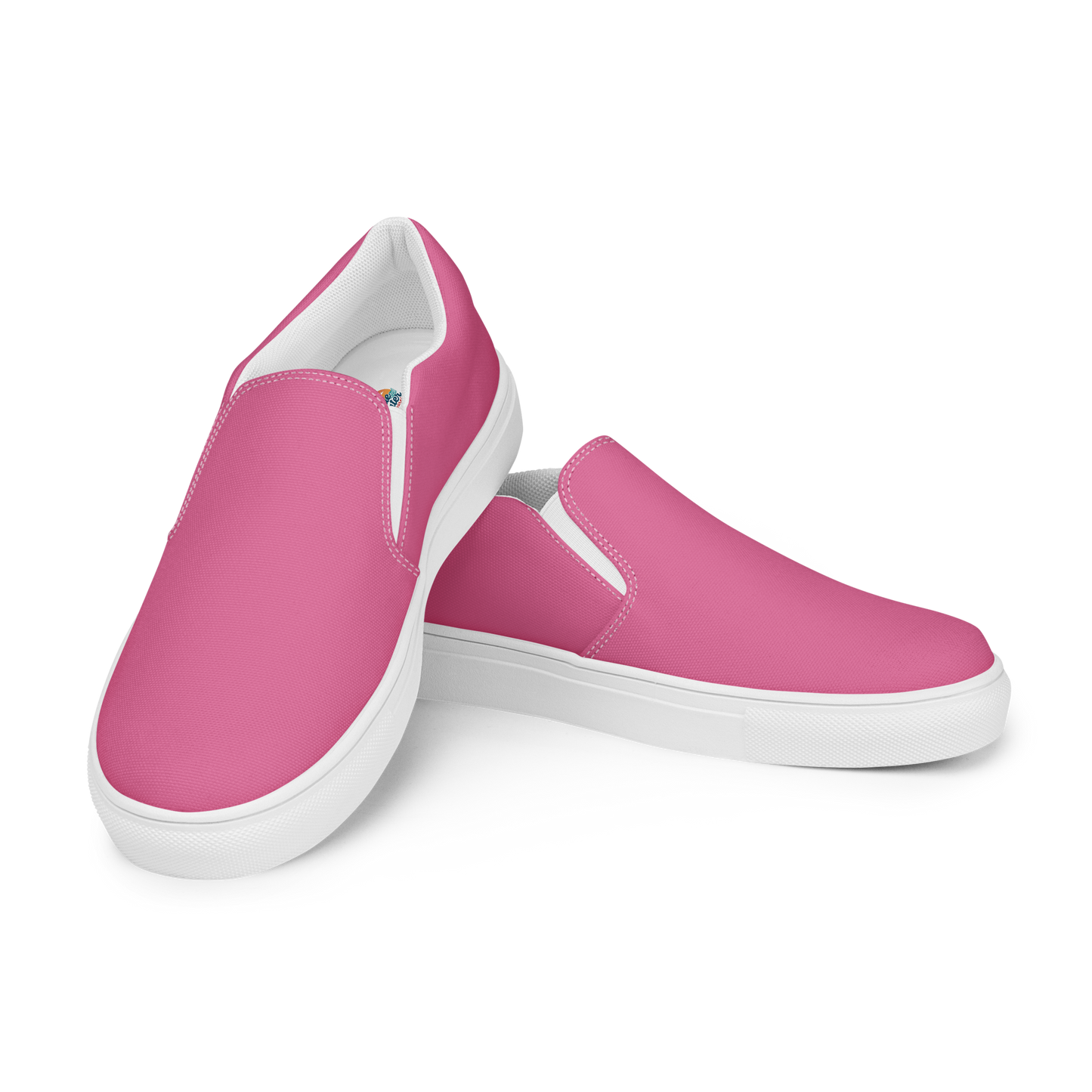 Charity Pink Men's Slip-On Canvas Shoes to Match Our Retro Collection T-Shirts!