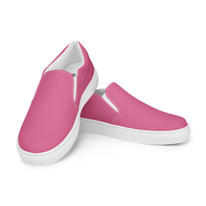 Charity Pink Men's Slip-On Canvas Shoes to Match Our Retro Collection T-Shirts!