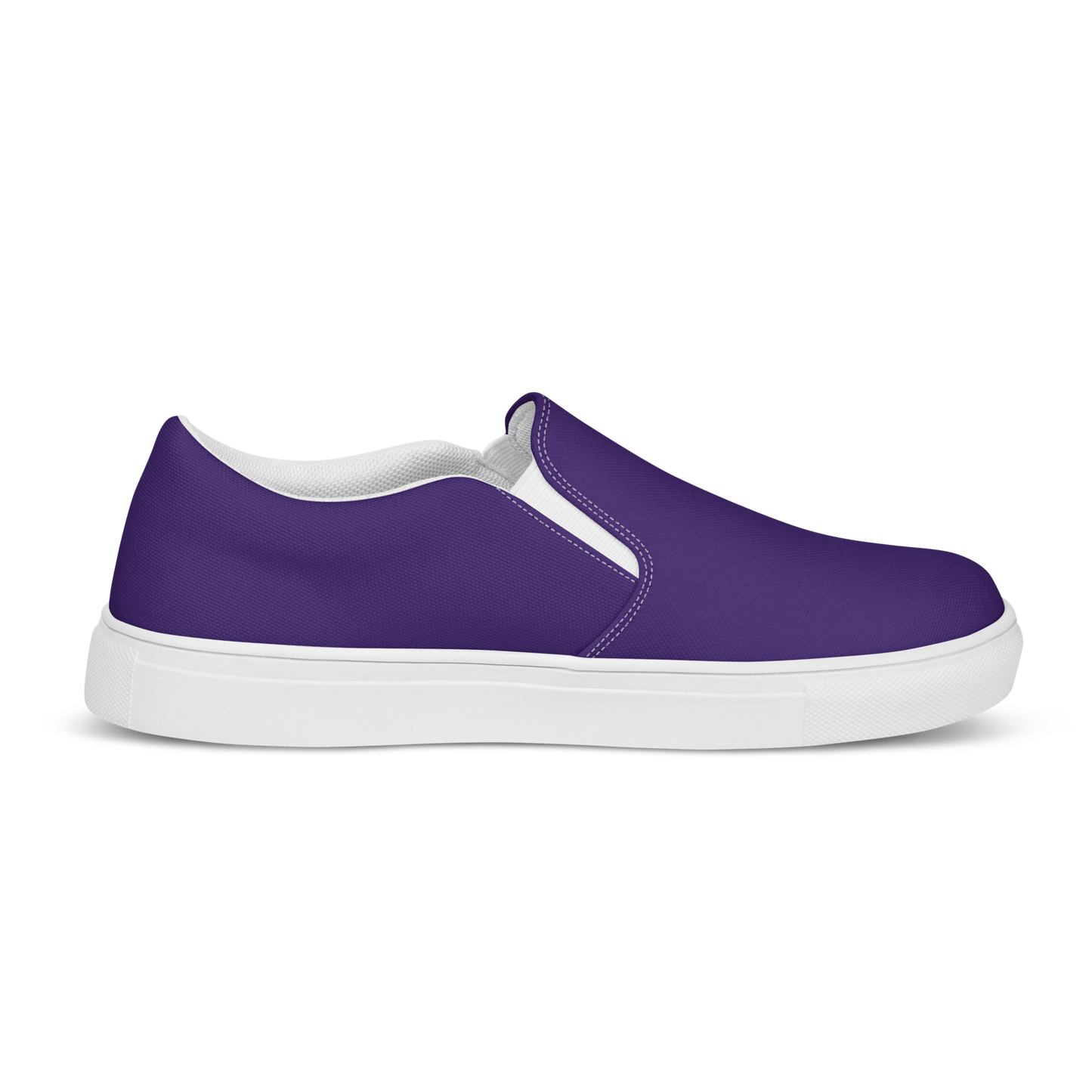 Team Purple Men’s Slip-On Canvas Shoes to Match Our Retro Collection T-Shirts!