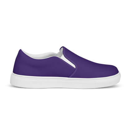 Team Purple Men’s Slip-On Canvas Shoes to Match Our Retro Collection T-Shirts!
