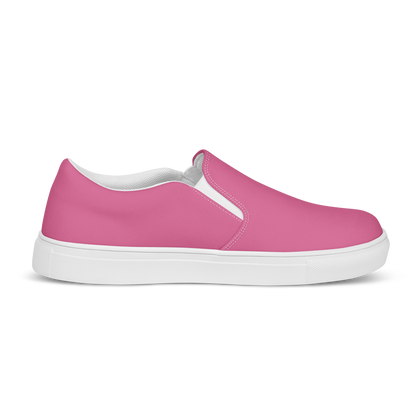 Charity Pink Men's Slip-On Canvas Shoes to Match Our Retro Collection T-Shirts!