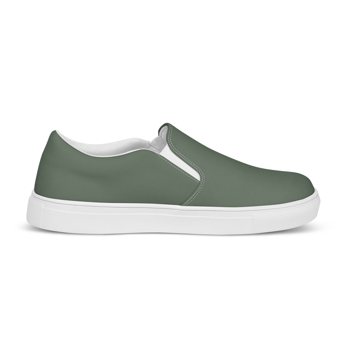 Military Green Men’s Slip-On Canvas Shoes to Match Our Vintage Collection T-Shirts!