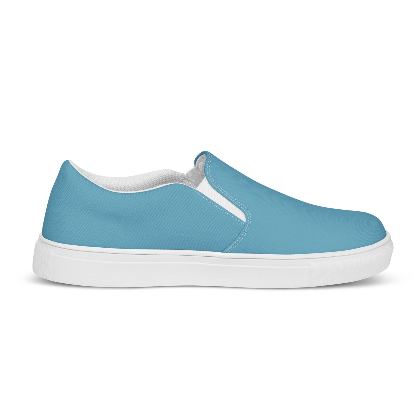 Ocean Blue Men’s Slip-On Canvas Shoes to Match Our Hibiscus Wave T-Shirts!
