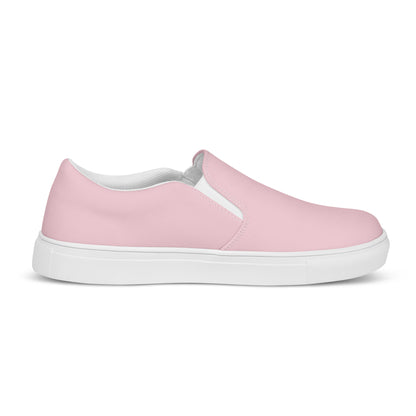 Pink Men’s Slip-On Canvas Shoes to Match Our Retro & Hibiscus Wave T-Shirts!