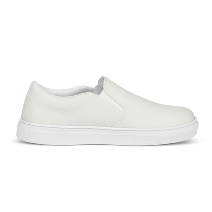 White Men’s Slip-On Canvas Shoes to Match Our Retro Collection T-Shirts!