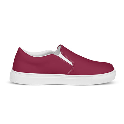 Cardinal Red Men’s Slip-On Canvas Shoes to Match Our Vintage Collection T-Shirts & Hooded Sweatshirts!