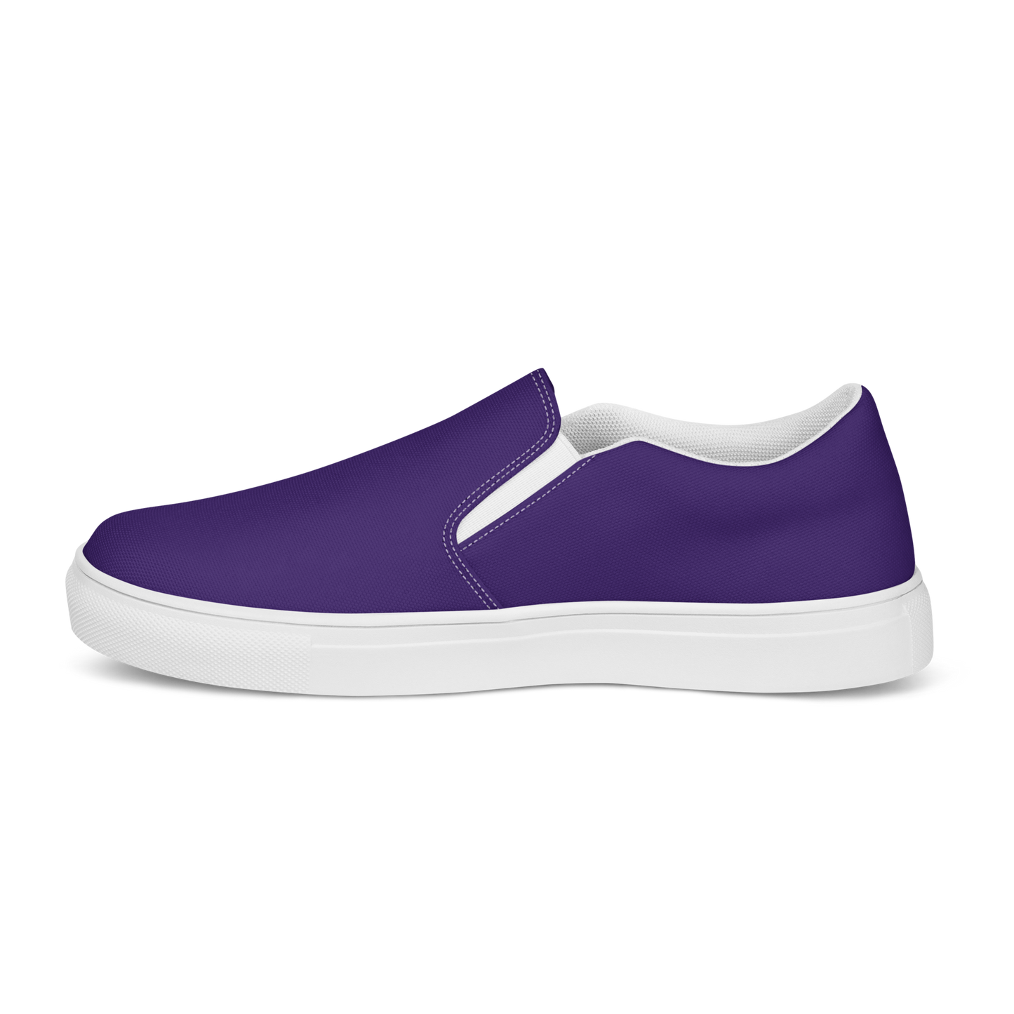 Team Purple Men’s Slip-On Canvas Shoes to Match Our Retro Collection T-Shirts!