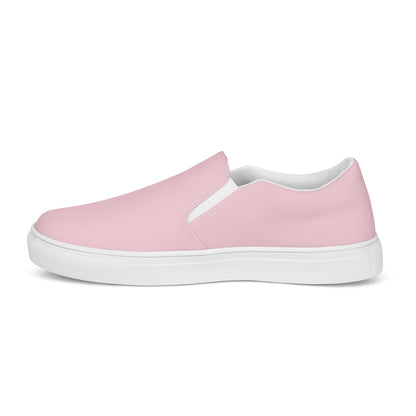 Pink Men’s Slip-On Canvas Shoes to Match Our Retro & Hibiscus Wave T-Shirts!