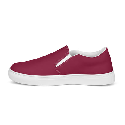 Cardinal Red Men’s Slip-On Canvas Shoes to Match Our Vintage Collection T-Shirts & Hooded Sweatshirts!
