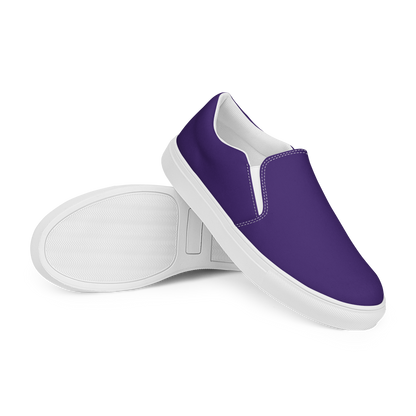 Team Purple Men’s Slip-On Canvas Shoes to Match Our Retro Collection T-Shirts!