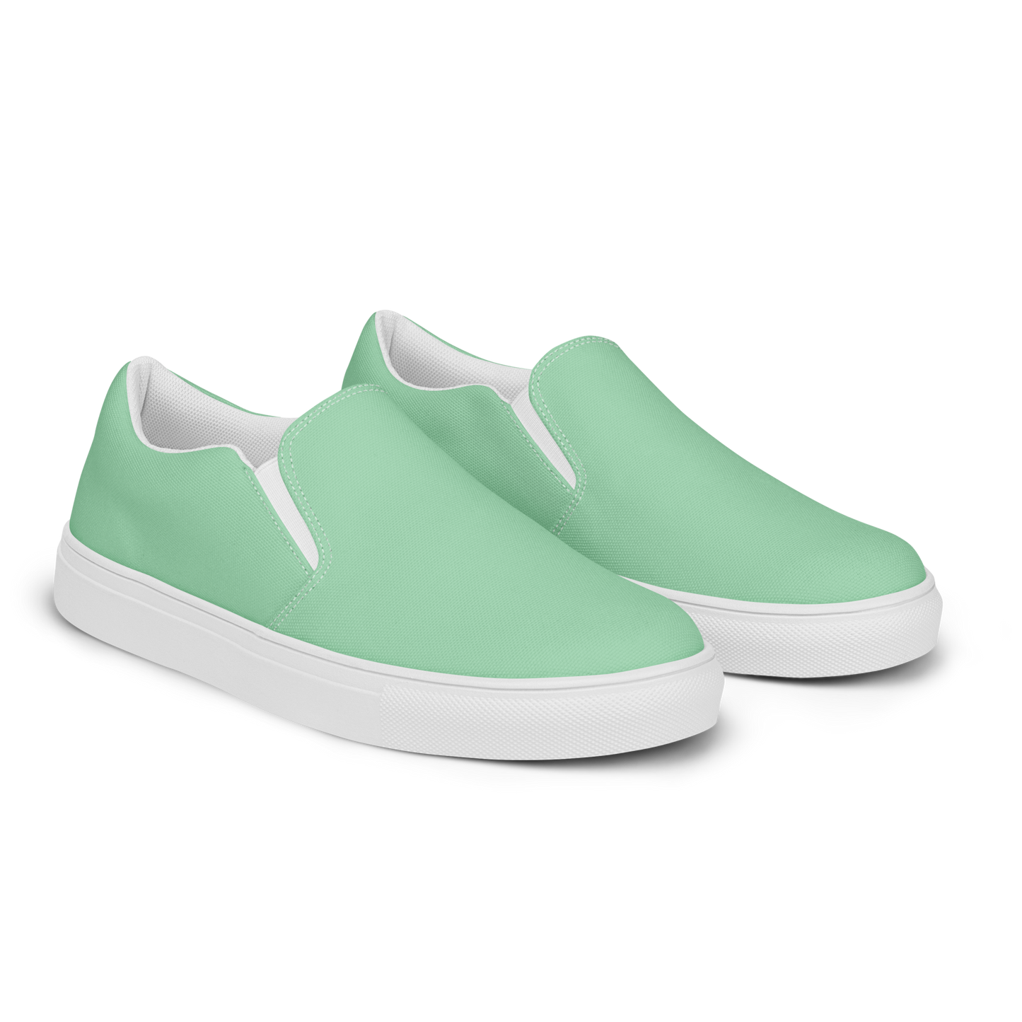 Mint Men’s Slip-On Canvas Shoes to Match Our Retro Collection T-Shirts!