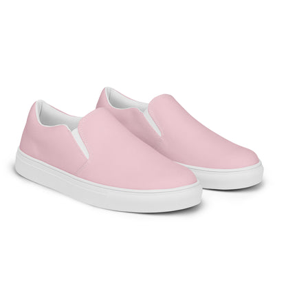 Pink Men’s Slip-On Canvas Shoes to Match Our Retro & Hibiscus Wave T-Shirts!