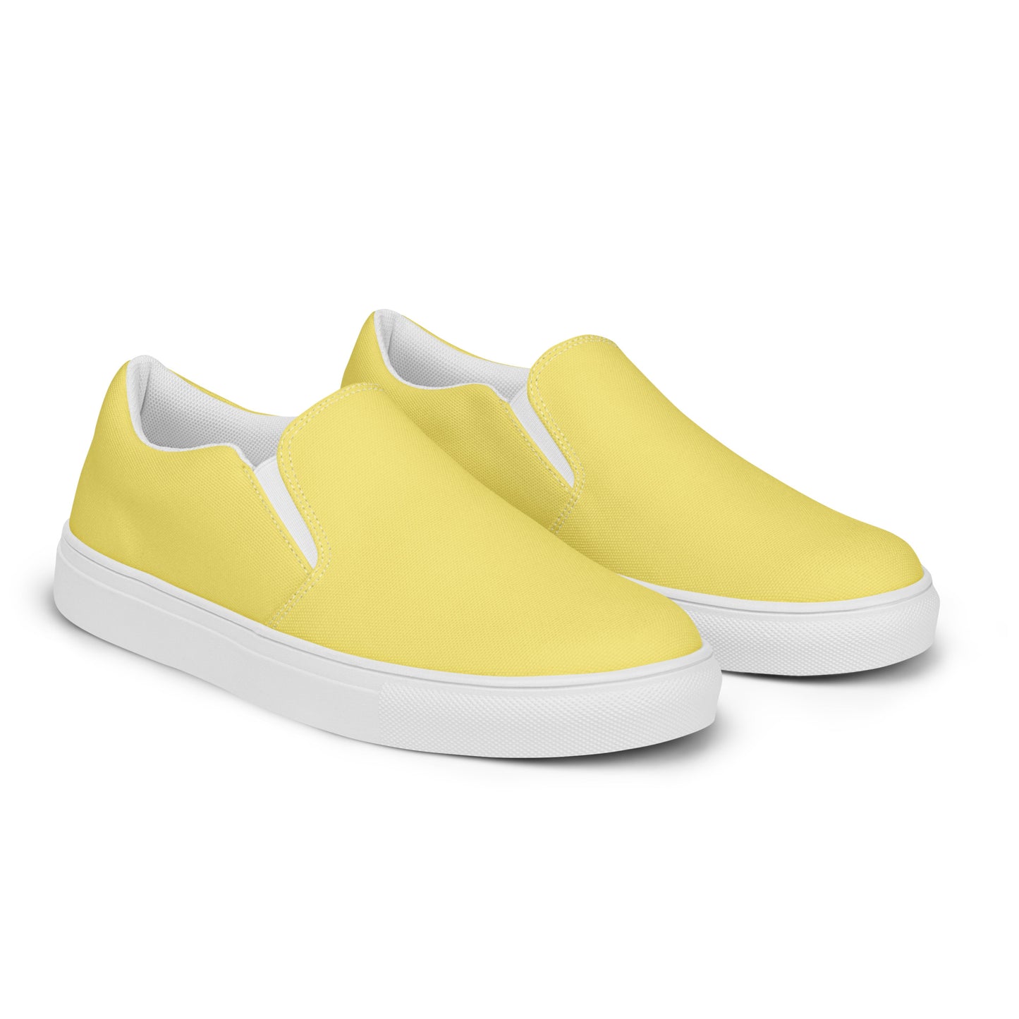 Yellow Men’s Slip-On Canvas Shoes to Match Our Retro Collection T-Shirts!
