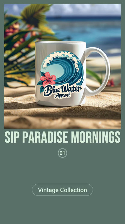 Vintage Pin-Up 11oz. Mug by Blue Water Apparel