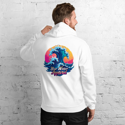 Retro Graphic Hoodie - Retro Wave by Blue Water Apparel