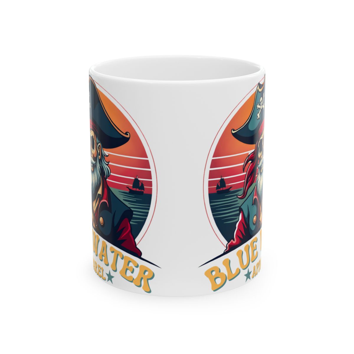 Vintage Pirate 11oz Ceramic Mug by Blue Water Apparel