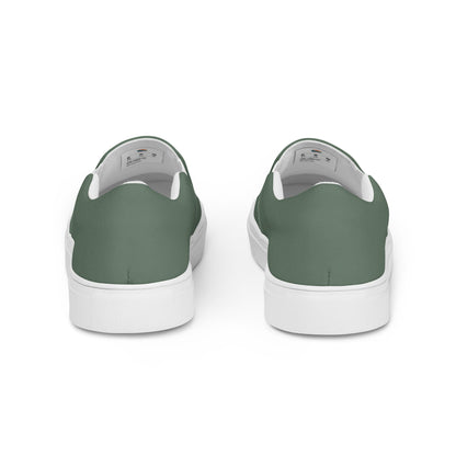 Military Green Women’s Slip-On Canvas Shoes to Match Our Vintage Collection Hooded Sweatshirts!