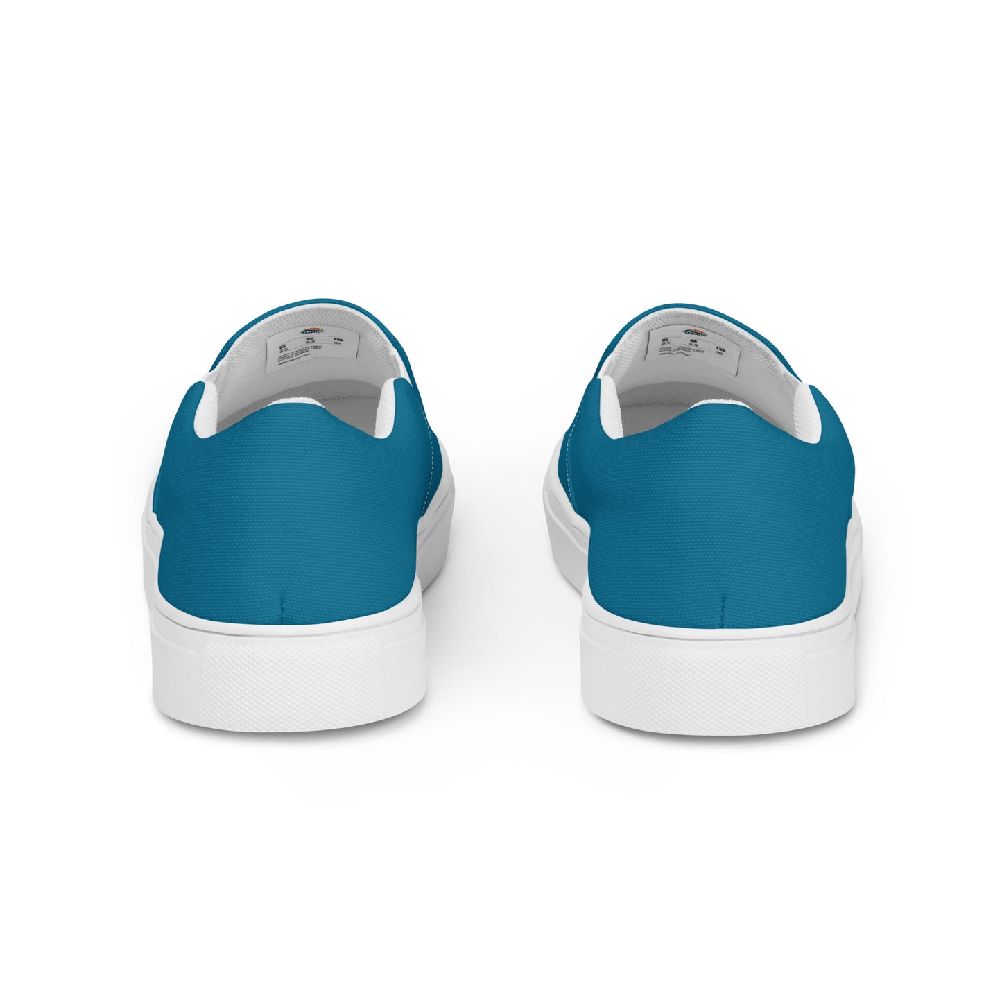Antique Sapphire Women's Slip-On Canvas Shoes to Match Our Hibiscus Wave Hooded Sweatshirt!