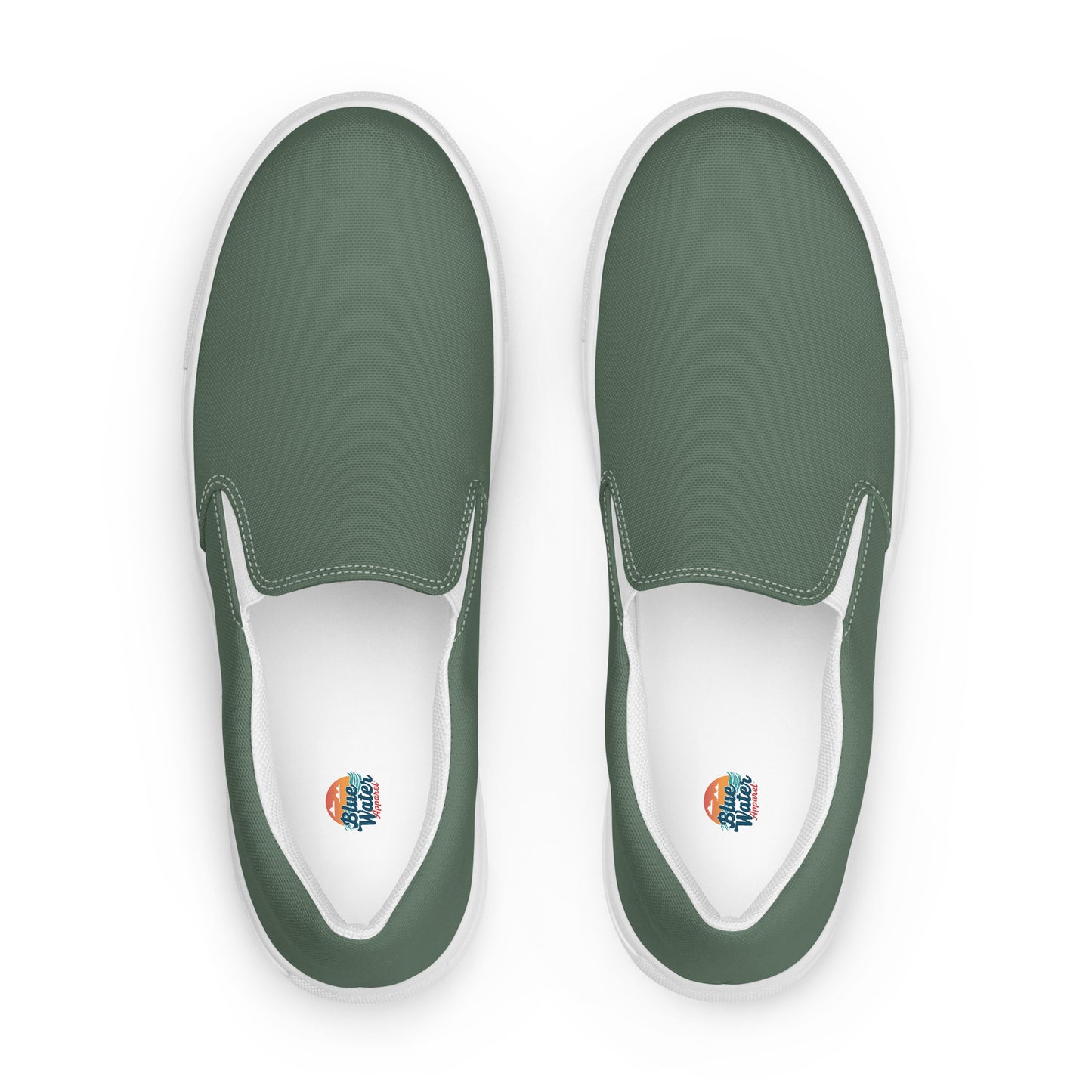 Military Green Women’s Slip-On Canvas Shoes to Match Our Vintage Collection Hooded Sweatshirts!