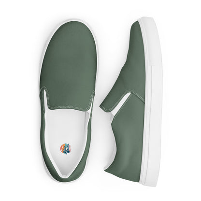 Military Green Women’s Slip-On Canvas Shoes to Match Our Vintage Collection Hooded Sweatshirts!