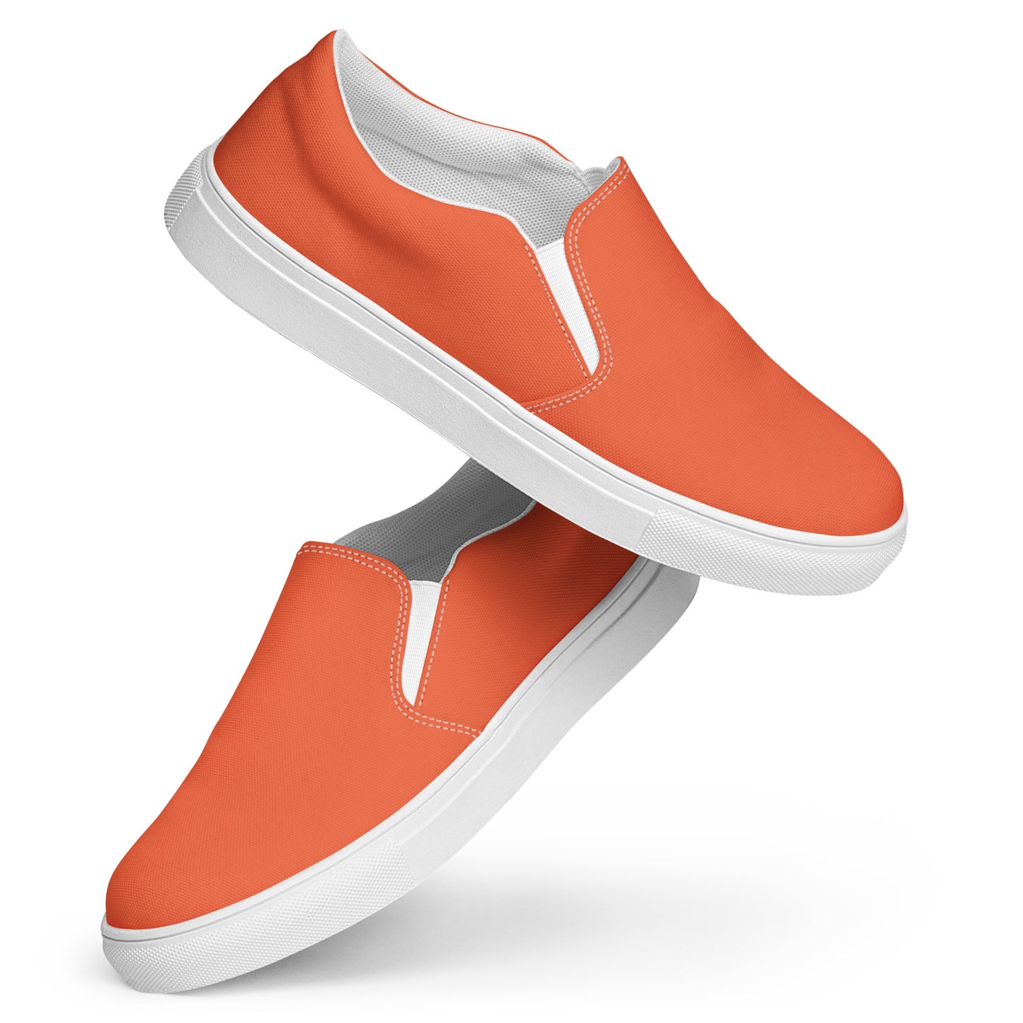 Orange Women’s Slip-On Canvas Shoes to Match Our Vintage Collection Hooded Sweatshirts!
