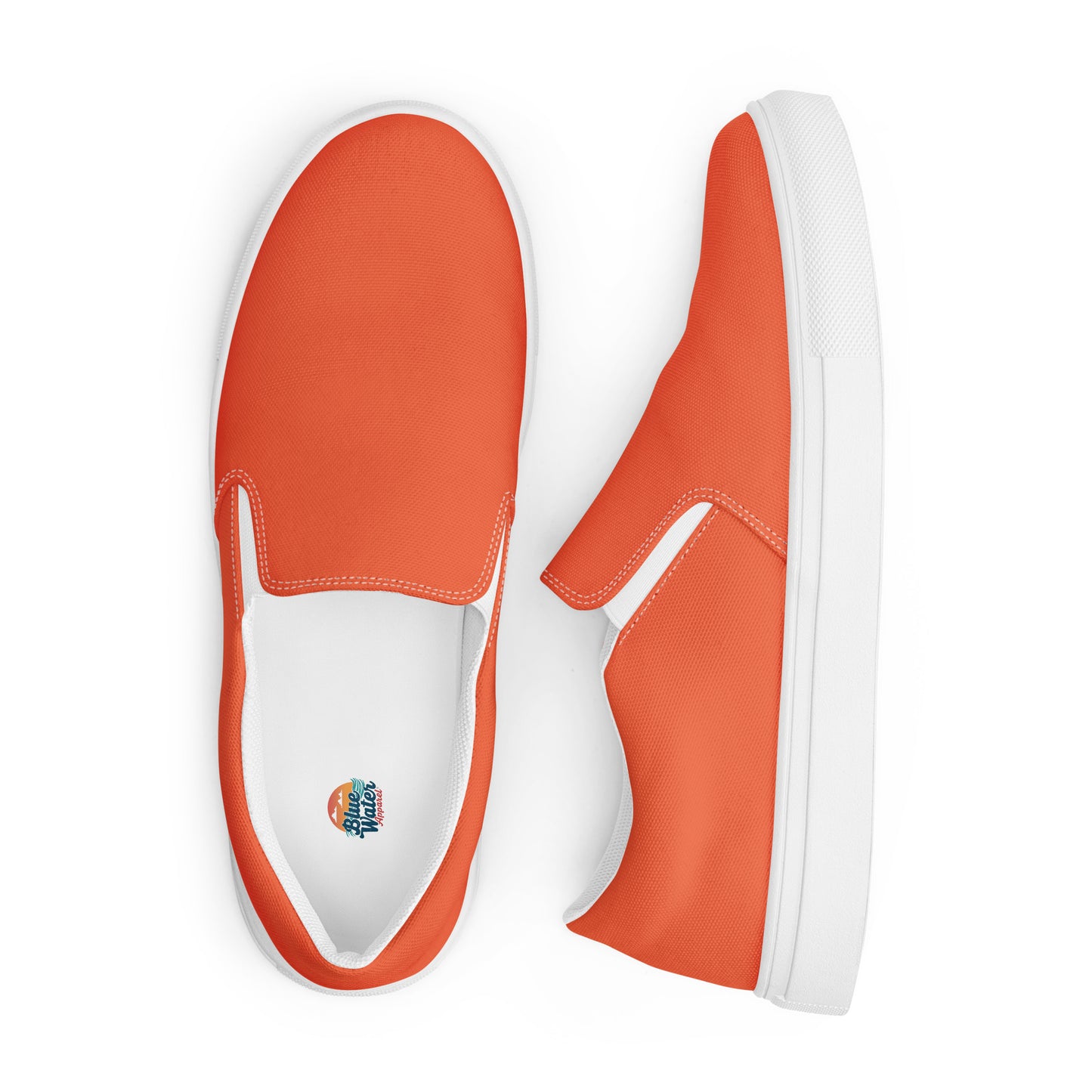 Orange Women’s Slip-On Canvas Shoes to Match Our Vintage Collection Hooded Sweatshirts!