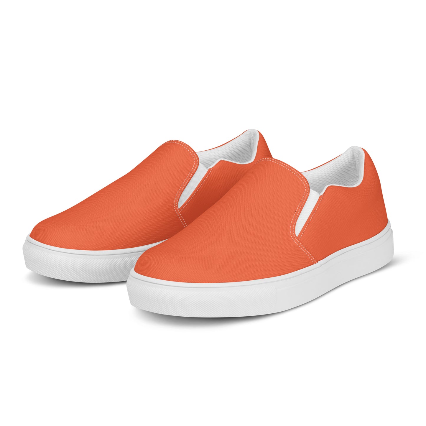 Orange Women’s Slip-On Canvas Shoes to Match Our Vintage Collection Hooded Sweatshirts!