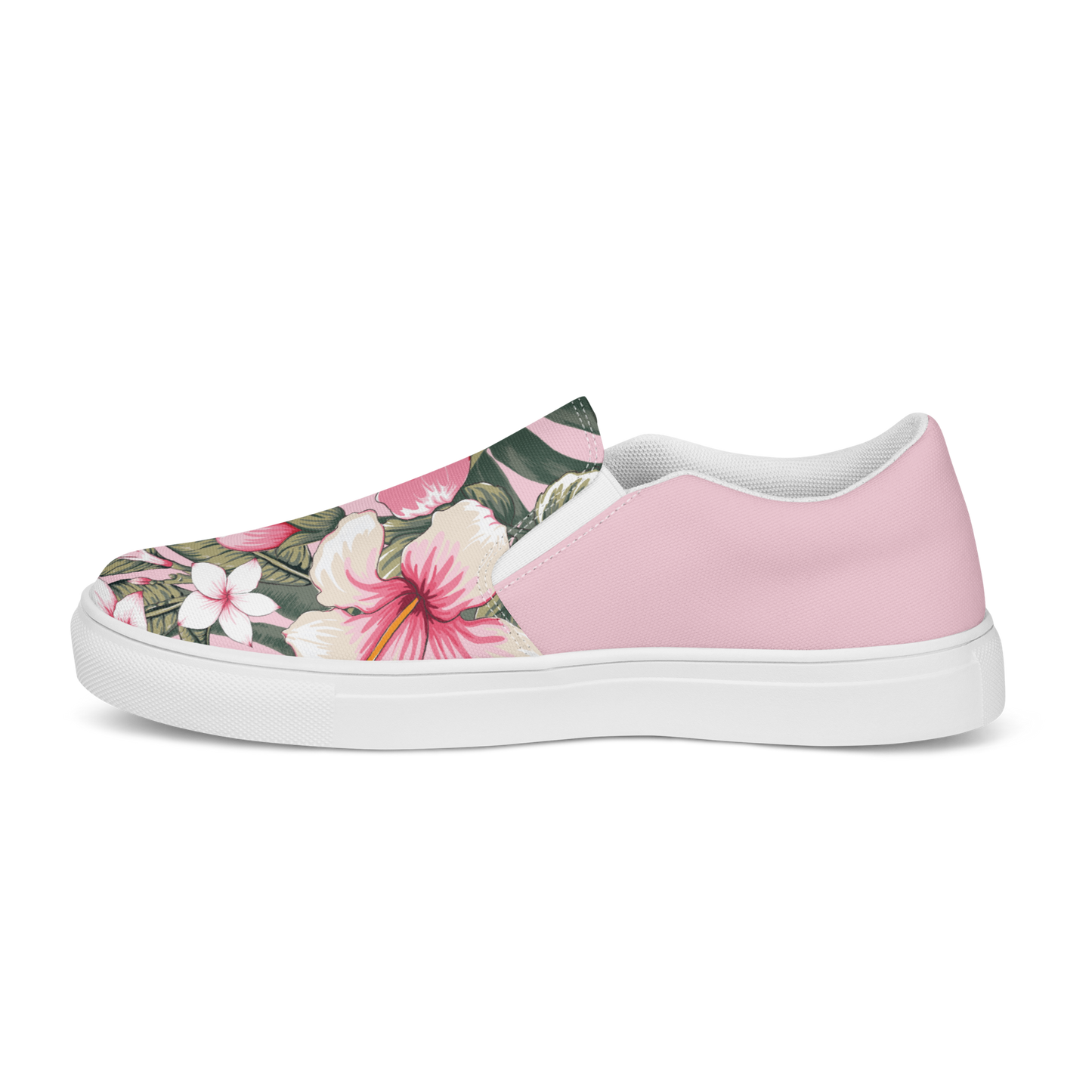 Tropical Bloom Women's Slip-On Canvas Shoes by Blue Water Apparel