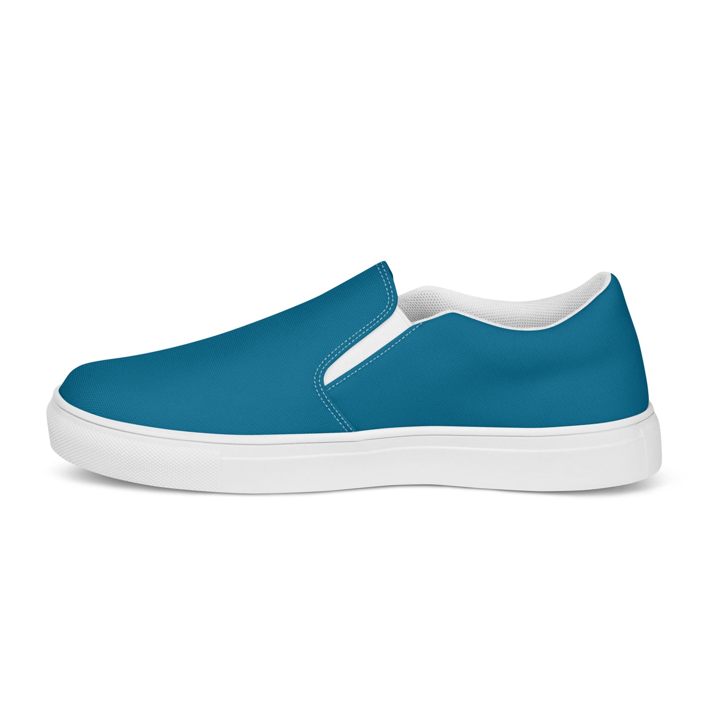 Antique Sapphire Women's Slip-On Canvas Shoes to Match Our Hibiscus Wave Hooded Sweatshirt!
