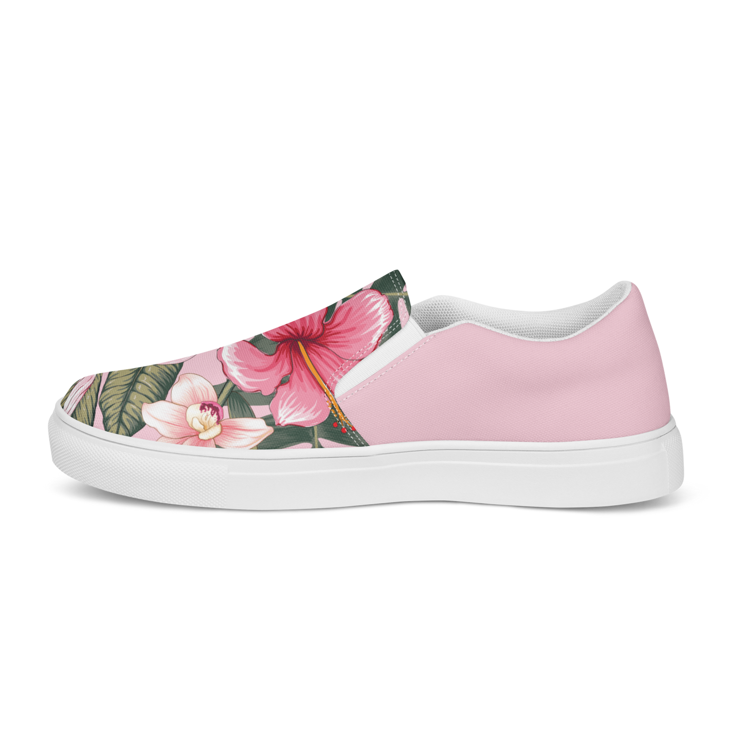 Tropical Bloom Women's Slip-On Canvas Shoes by Blue Water Apparel