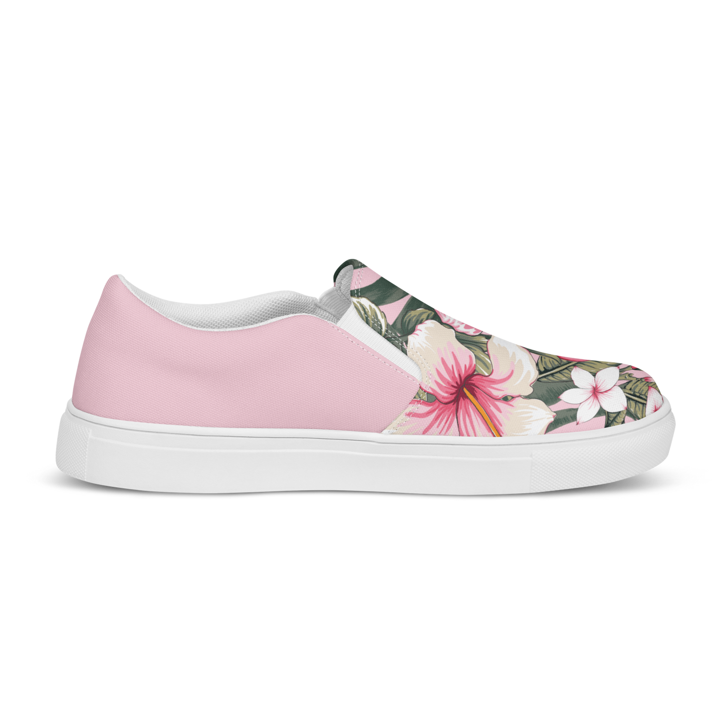 Tropical Bloom Women's Slip-On Canvas Shoes by Blue Water Apparel